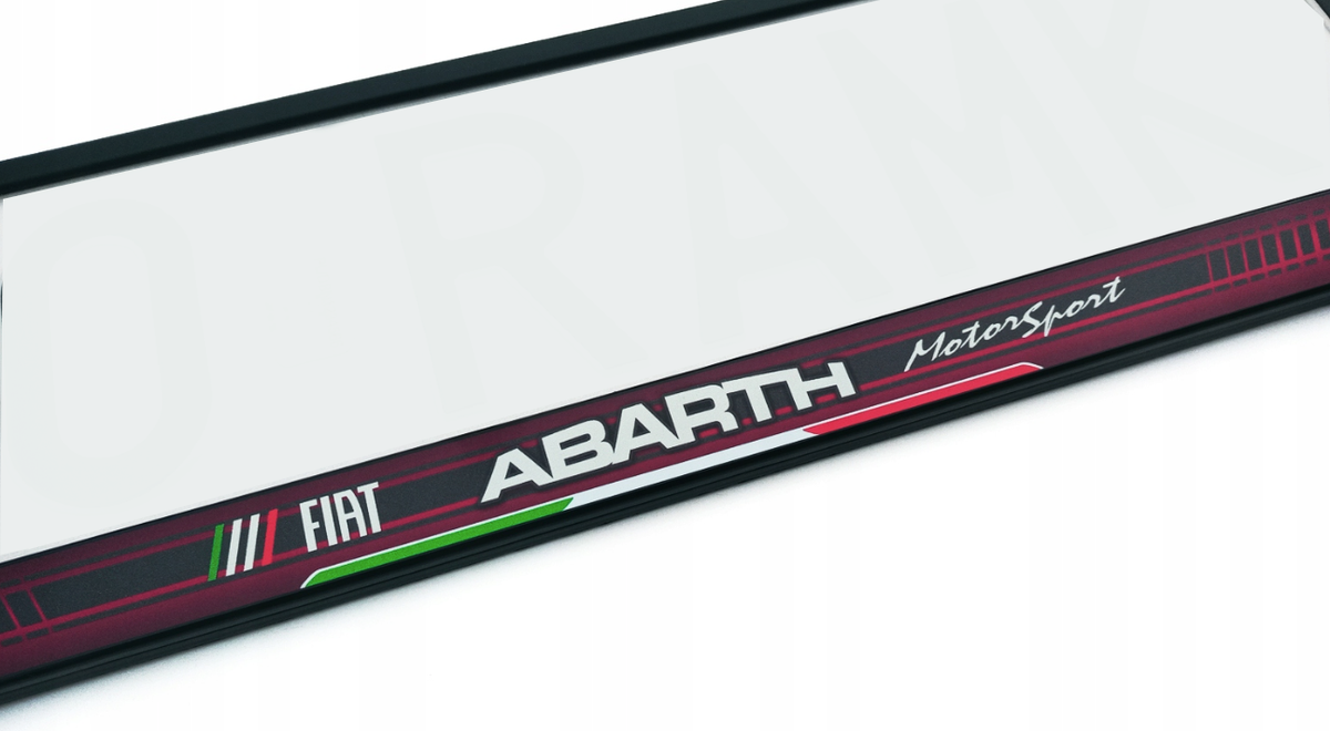 Emblem/logo til Fiat Abarth - 1 stk. Motorsport Edition i plast, egnet for montering foran eller bak