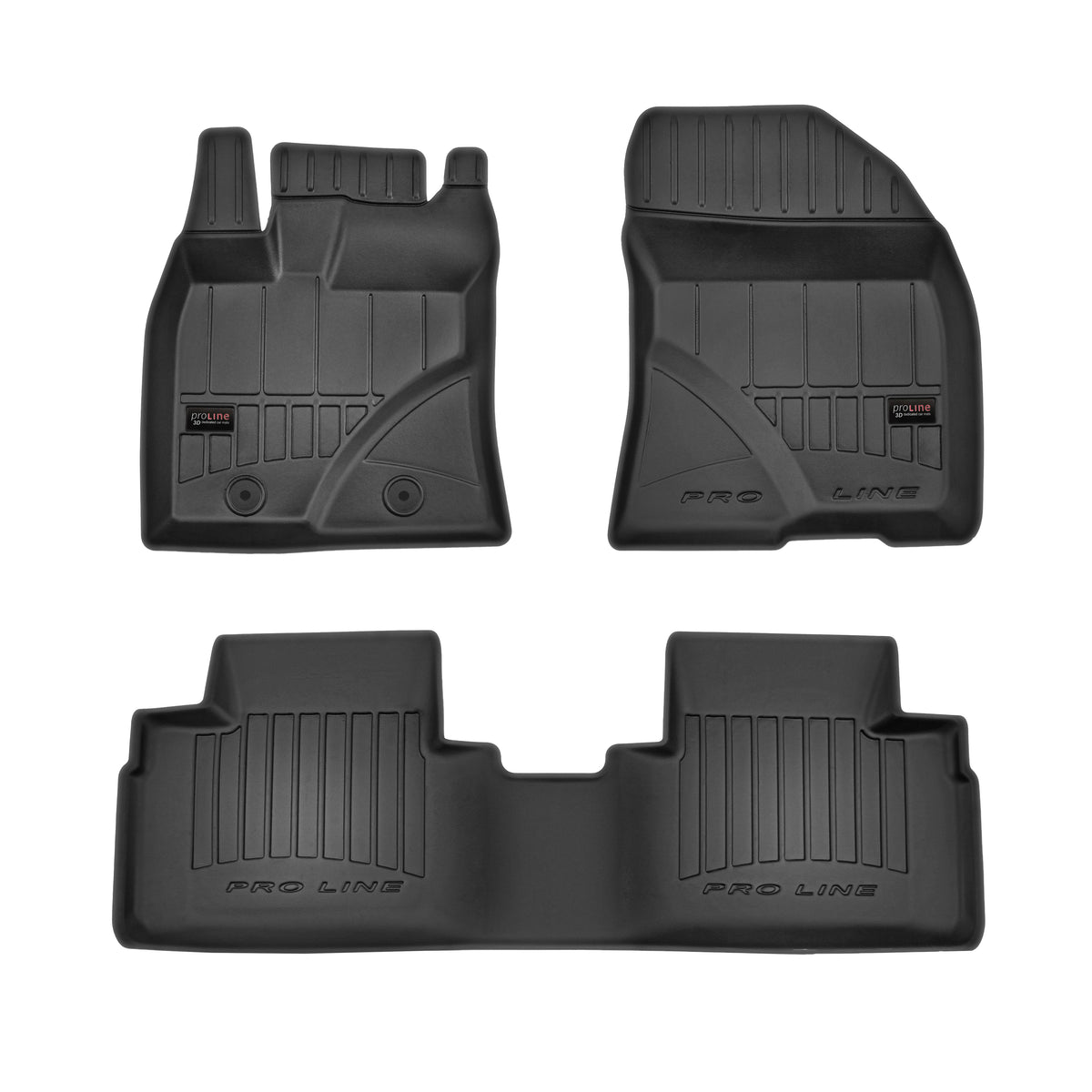 Frogum 3D Premium gulvmatter i TPE til Toyota Avensis III (T27) 2009-2018 – svart, vanntett, høy kant