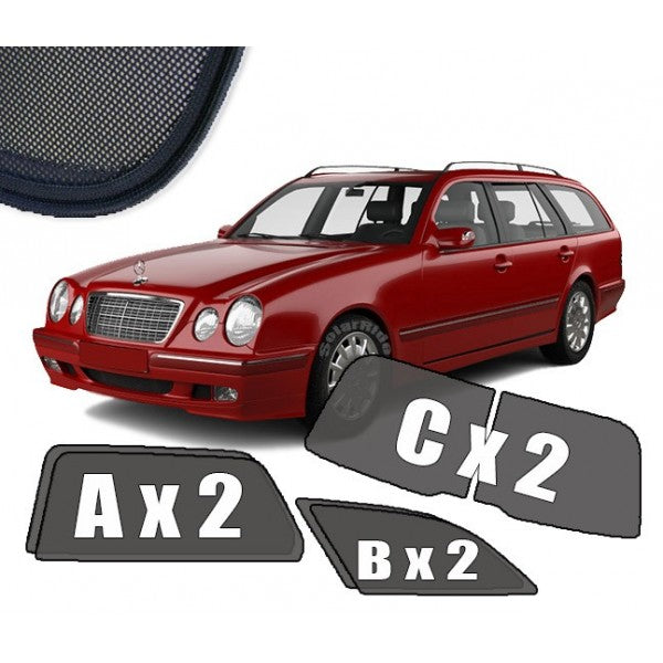 Sr solskjerm i akryl til Mercedes E-Klasse (W210 / S210) STV, vindavviser og regnbeskyttelse