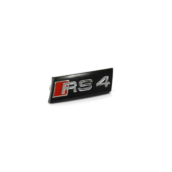 Svart emblem/logo til Audi RS4 Black i ABS Automotive, monteres på ratt for eksklusivt utseende