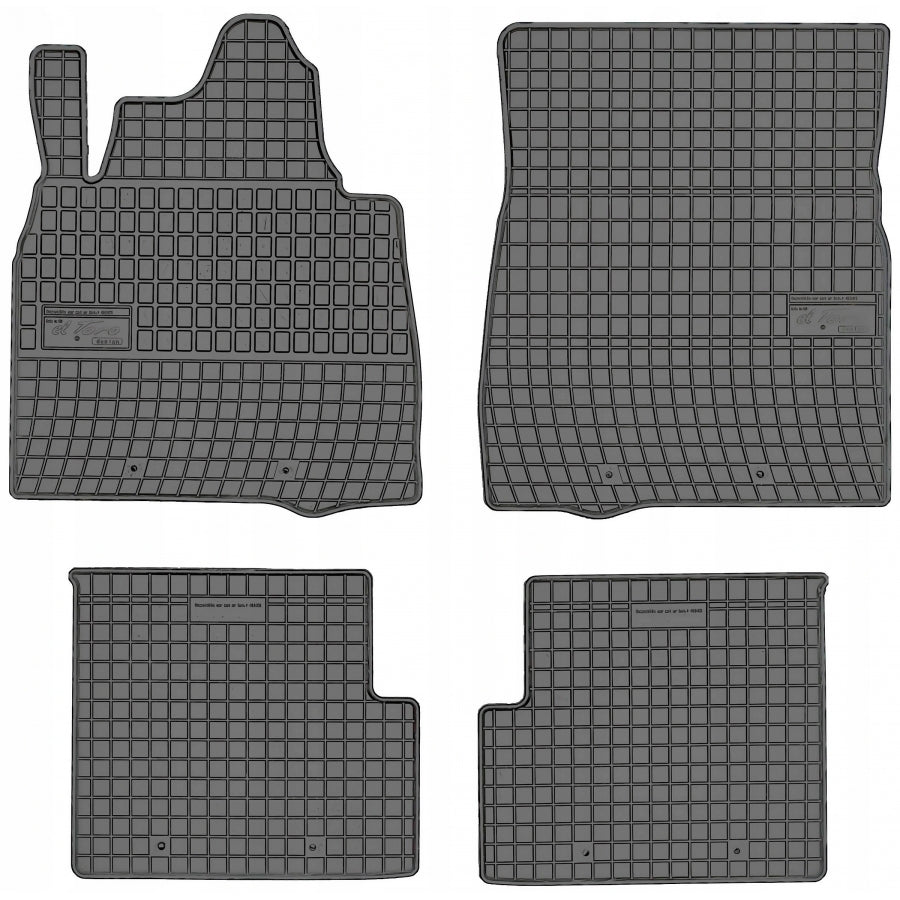 Frogum gummimatter til Mercedes G-klasse W463 (2012-2018) – svart, 4-delers sett med 1 cm sidekant