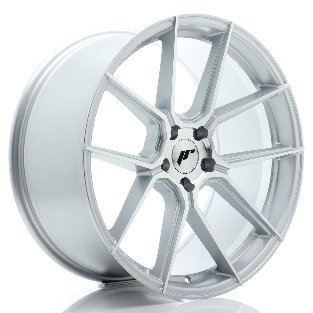 Felg JR Wheels JR30 20x10" Silver – sett forfra