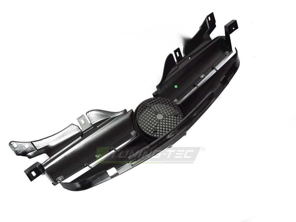 Grill Mercedes SLK R170 96-04 blank sort med festedetaljer.