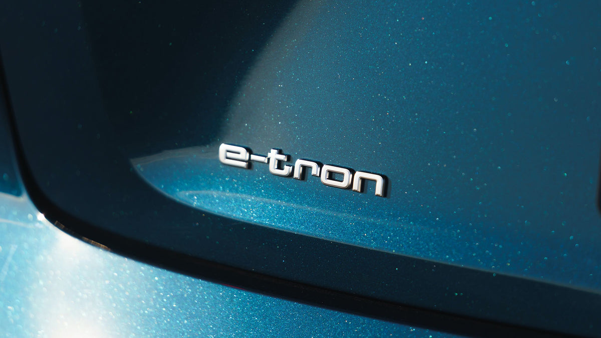 Emblem Audi 50 e-tron Bakluke Silver Edition - sett bakfra
