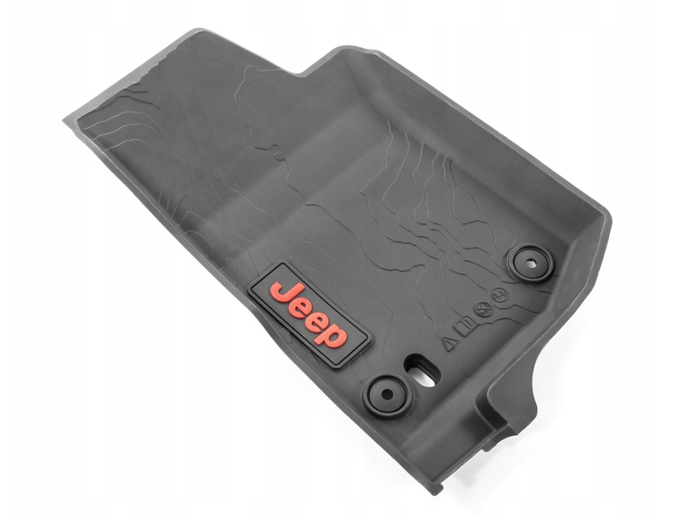 Gulvmatter Jeep Wrangler JL (2017-) – TPE - Gummi Termoplast-elastomer - nærbilde