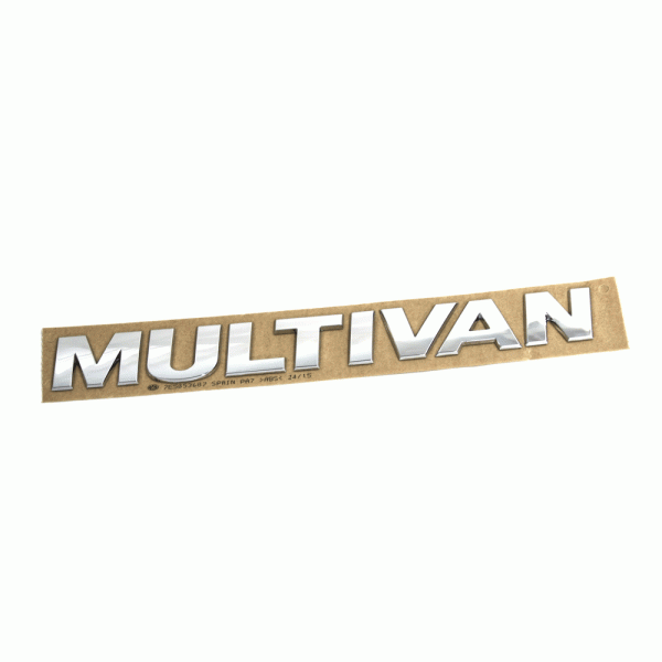 Emblem/logo i krom til Vw Multivan, montert på bakluken, original VW-del i ABS-materiale
