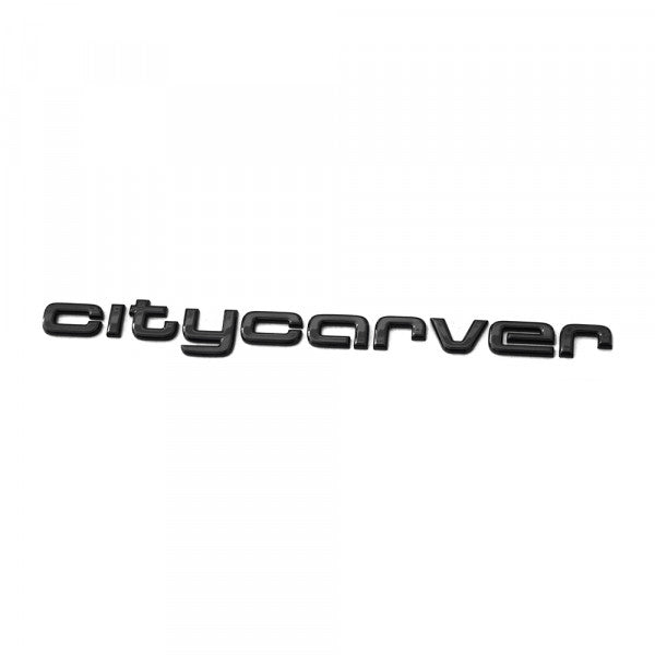 Emblem/logo til Audi Citycarver Black Glossy i svart blank finish, perfekt for bakluke