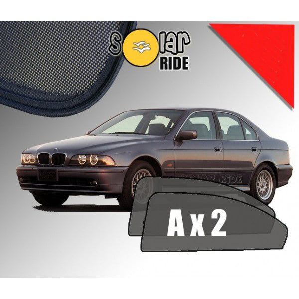 Sr solskjerm i akryl til Bmw 5 (E39) SEDAN med 3M tape for enkel montering og vindavviserfunksjon
