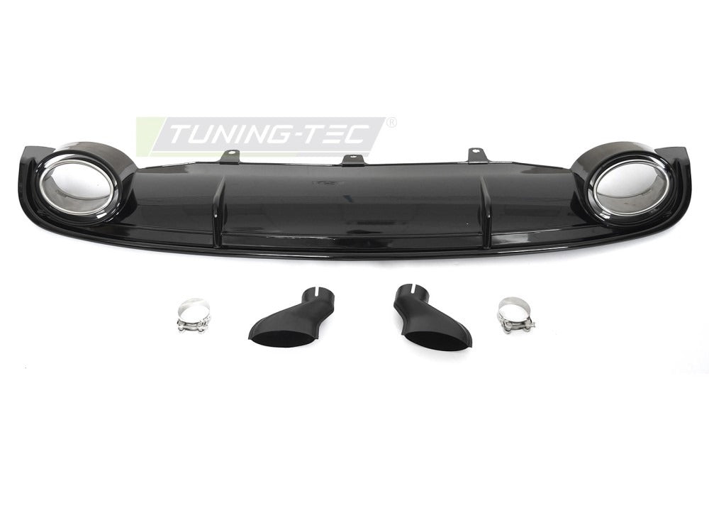 Detaljbilde av bakdiffusor til Audi A7 C7 10-14.