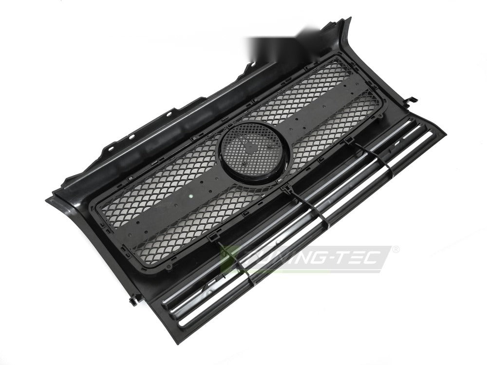 Grill Mercedes G-Klasse W463 90-12 sort med festedetaljer.
