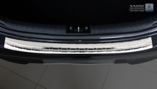 Avisa bakfangerbeskytter til Kia Rio IV Hatchback – sølv børstet overflate