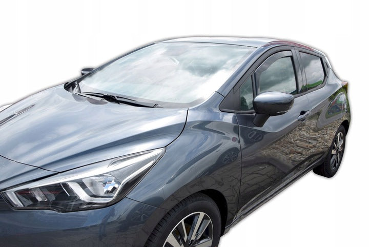Heko vindavviser til Nissan MICRA K 14 5-dørs 2017→ sett 2 stk. – PMMA Plexi