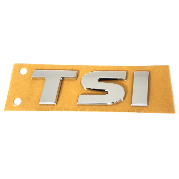 Emblem/logo til Vw TSI VW 7 (5G) Glossy Chrome i blank krom med original passform og enkel montering