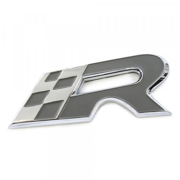 Emblem Cupra R Chrome / / Galena Satin Black - sett forfra