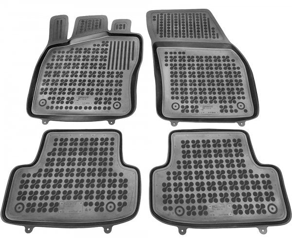 Rezaw-Plast gummimatter med høykant til VW T-Roc I (2017–2025) – sett med 4, antiskli og vanntett
