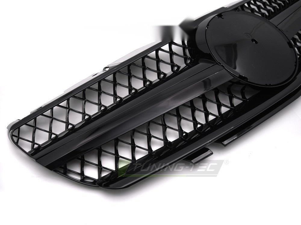 Grill Mercedes SL R230 01-06 sett fra siden, struktur synlig.