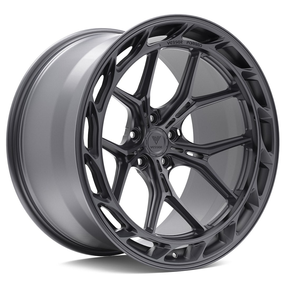Felg Vesser VSR8 22x10,5" Silver – sett forfra