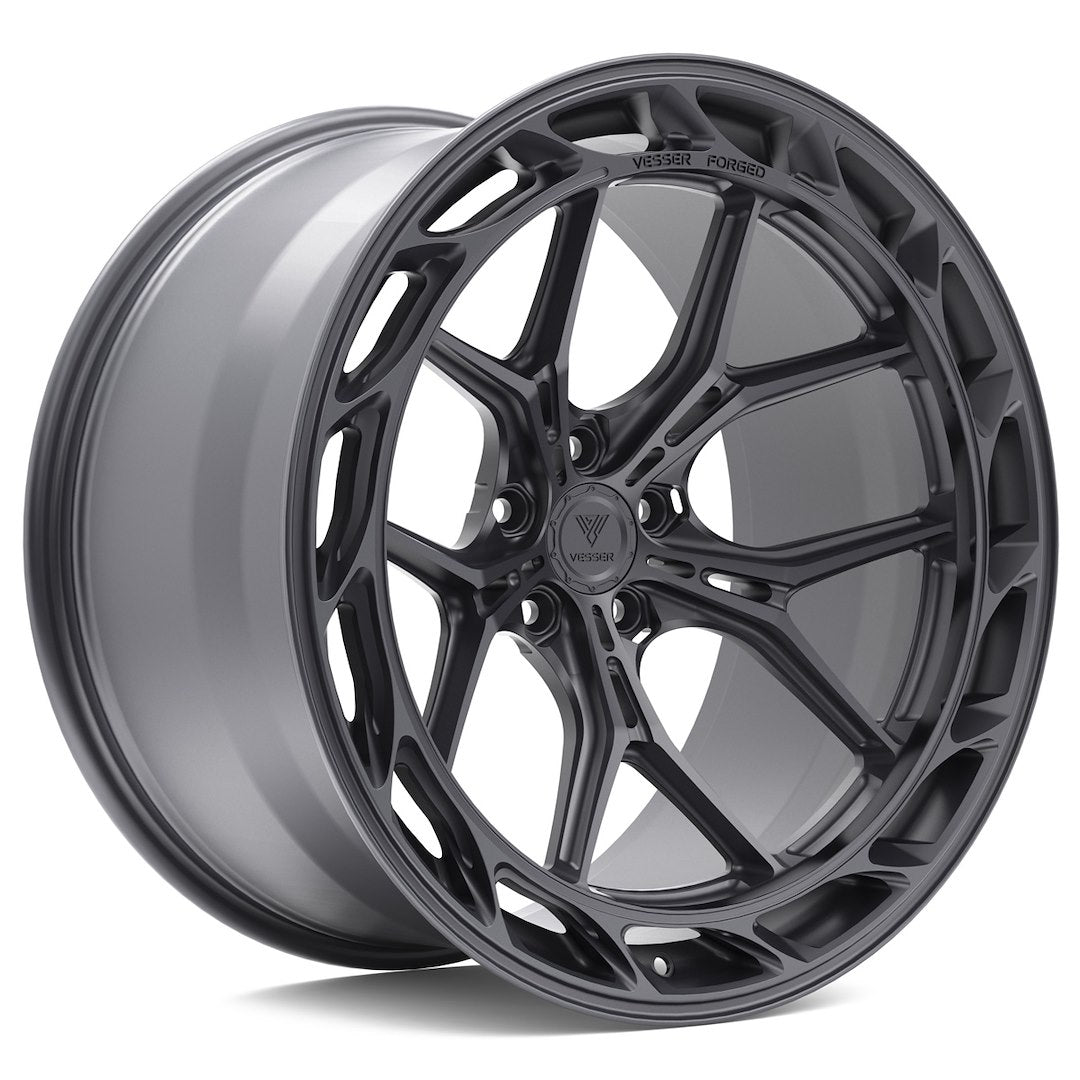 Felg Vesser VSR8 22x10,5" Silver – sett forfra