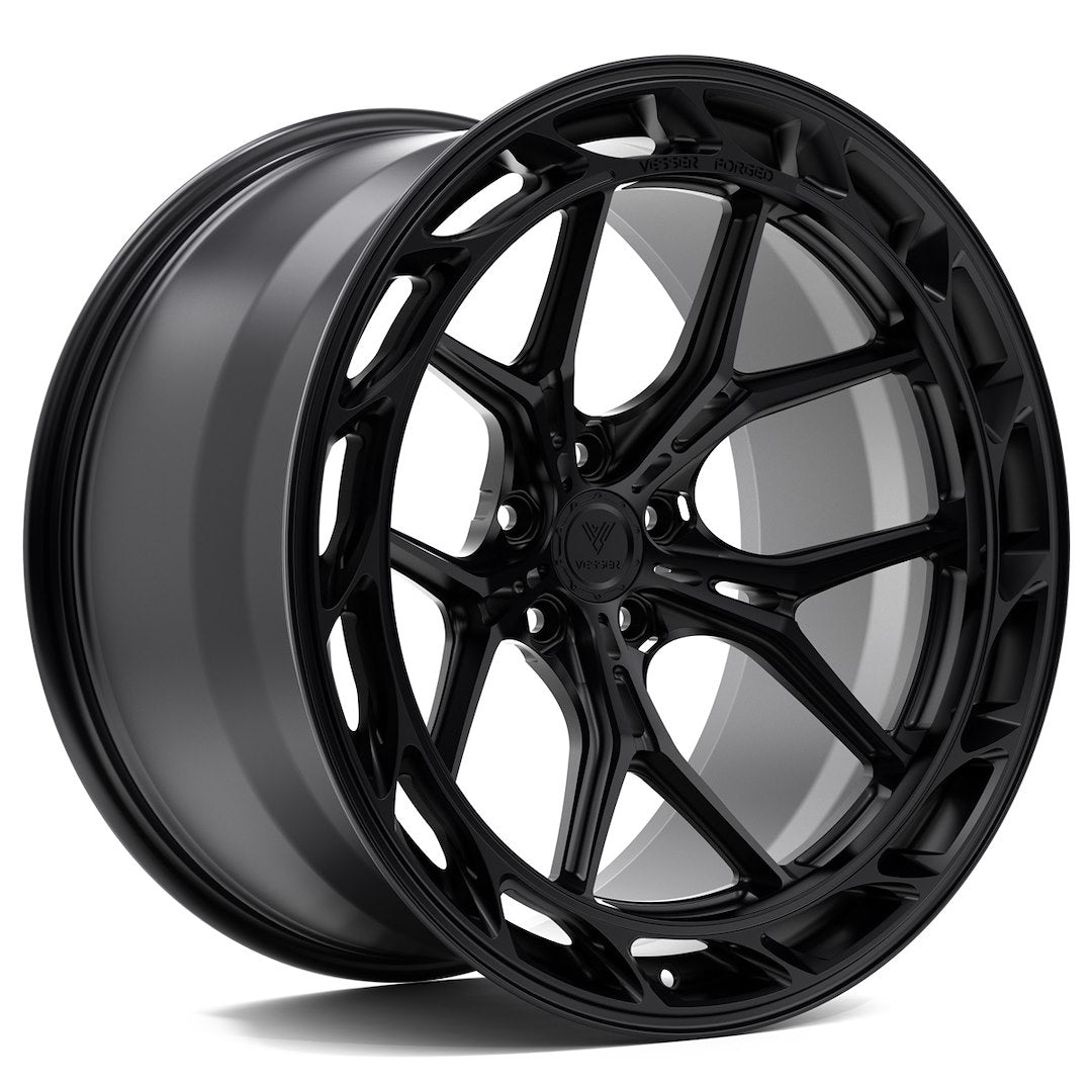 Felg Vesser VSR8 22x10,5" Silver – sett fra siden