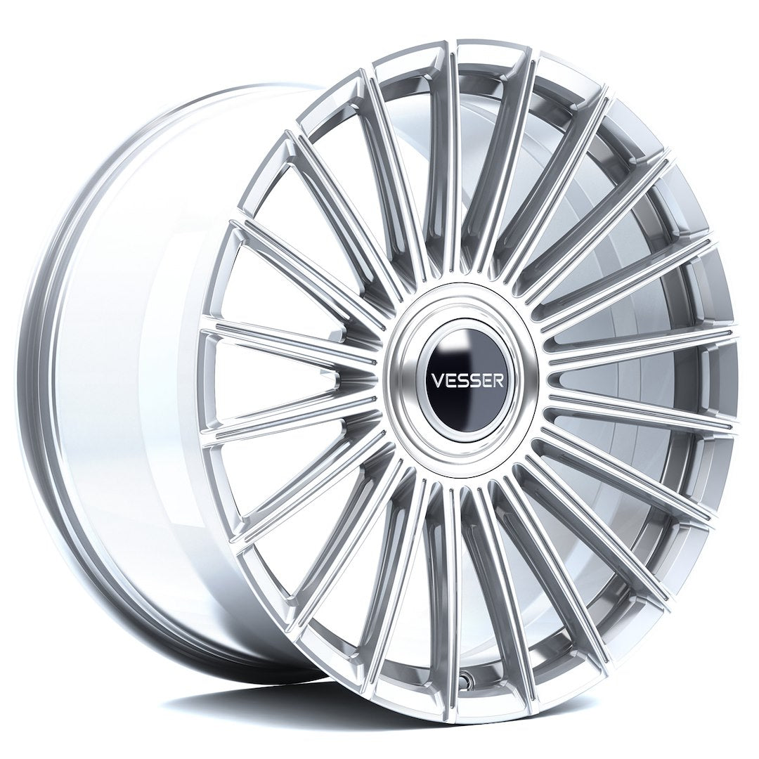 Felg Vesser VSR5 21x11" Silver – sett forfra