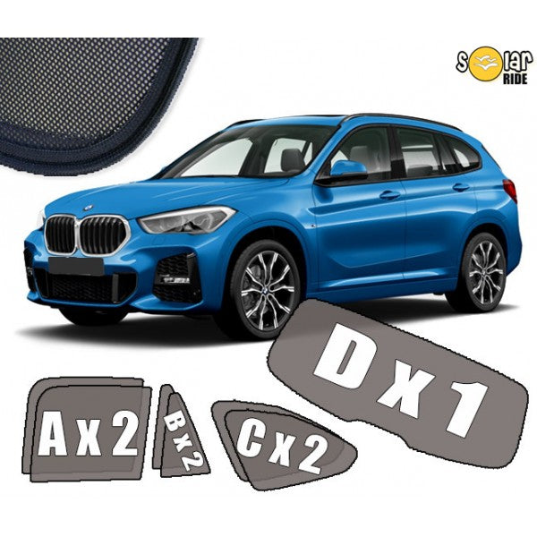 Sr solskjerm i akryl til Bmw X1 (F48) (2015-2022) – vindavviser med enkel montering og regnbeskyttelse