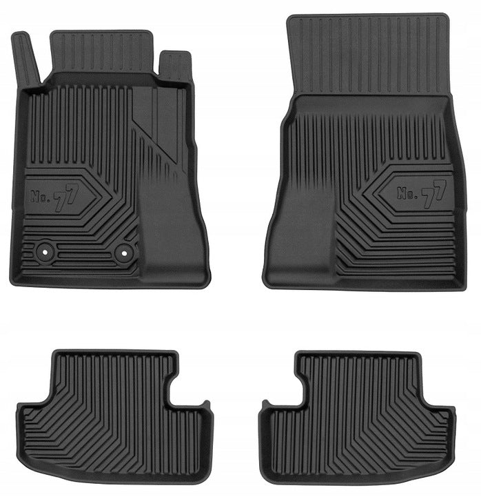 Frogum 3D Premium gulvmatter til Ford Mustang VI (2014–2023) – svart TPE med sidekant, sett med 4
