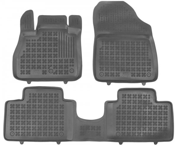 Rezaw-Plast TPE-gummimatter til Renault Grand Scenic IV (2016–2021) – svart, sett med 3, 30 mm kanter