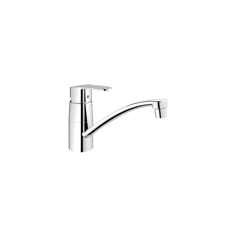 Grohe Eurostyle Cosmopolitan kjøkkenbatteri i krom sett forfra med svingbar tut