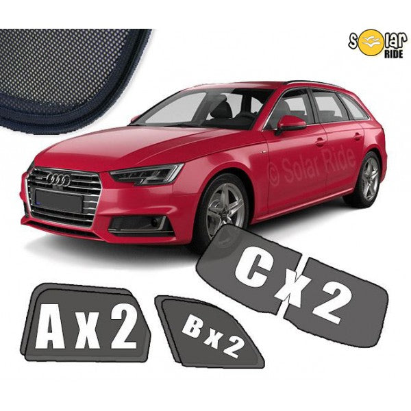 Sr solskjerm i akryl til Audi A4 B9 Avant / A4 Allroad B9, vindavviser med enkel montering og regnbeskyttelse