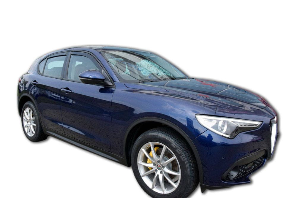 Vindavviser Alfa Romeo Stelvio (2016-2025) – PMMA Plexi - nærbilde