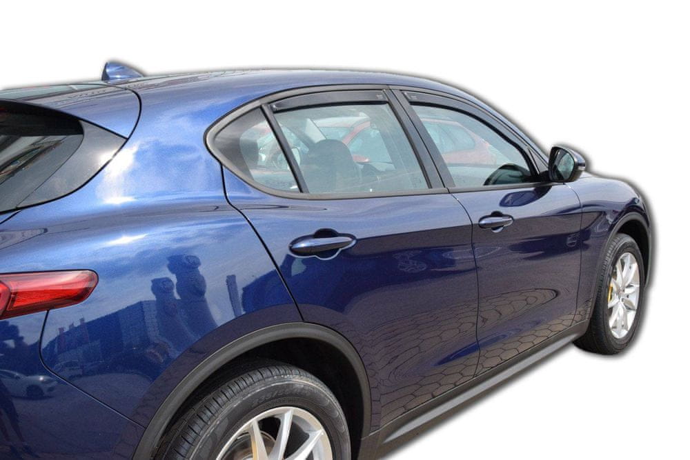 Vindavviser Alfa Romeo Stelvio (2016-2025) – PMMA Plexi - detaljer