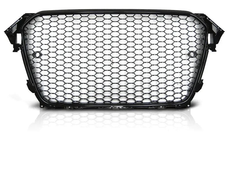 Grill Audi A4 B8 11.11-15 RS-Type Glossy Black Frame | Nomax.no🥇_1