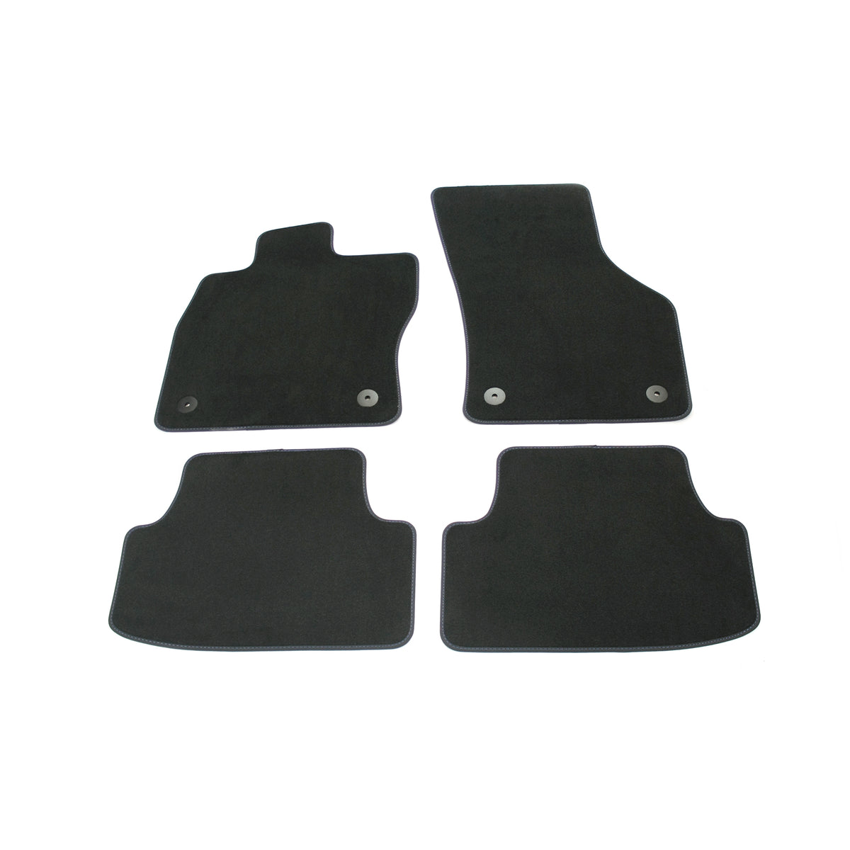 VAG OEM stoffmatter til Vw Golf 7 (5G) GTE / Golf 8 (5H) GTE – anthracite svart tekstil