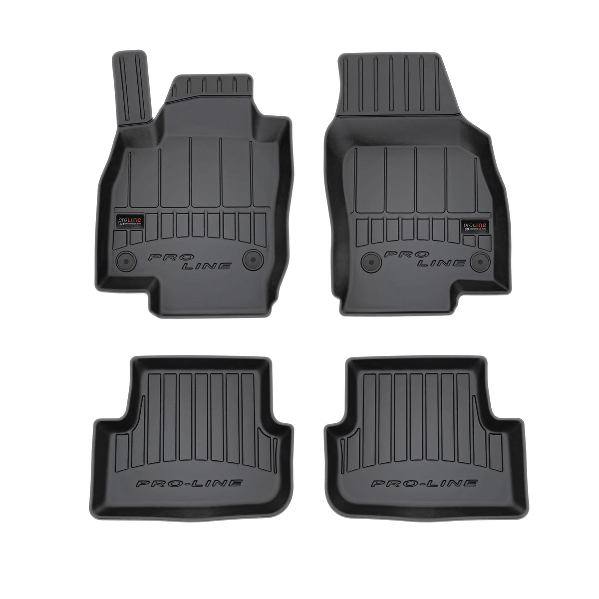 Frogum 3D Premium gulvmatter til Seat Ibiza V (2017-) – TPE, svart, sett med 4 stk., kanthøyde 60 mm