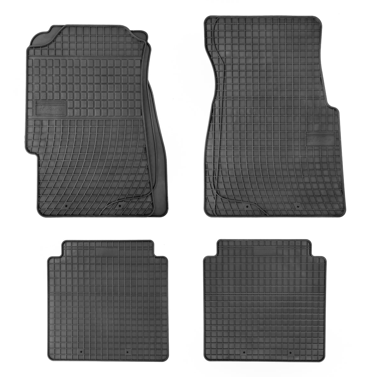 Frogum gummimatter til Honda Civic VI 4d sedan (1995-2001) – svart/anthracite, 4-delers sett med 1 cm sidekant