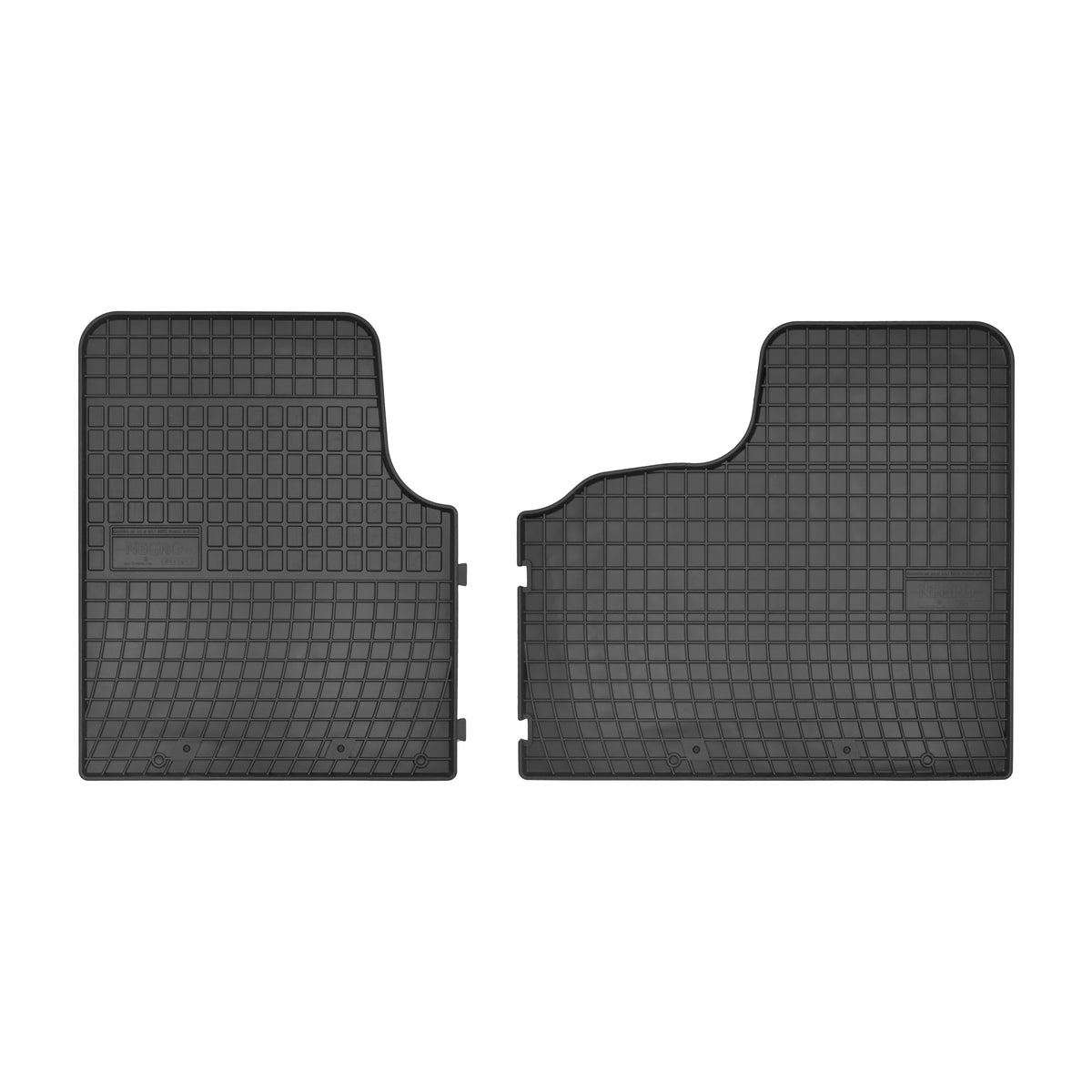 Frogum gummimatter til Fiat Talento (2016–) – svart, 3 stk, 1 cm sidekant, vanntett og slitesterk