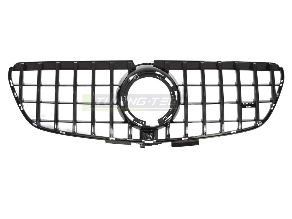 Detaljbilde av Grill V-Klasse/Vito W447 20-23 sort med lamellstruktur og emblemfeste.