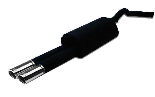 Sluttdemper Ulter A4 B5 101-202 dobbel utgang N70RS race endepiper Ø70 mm rustfri polert