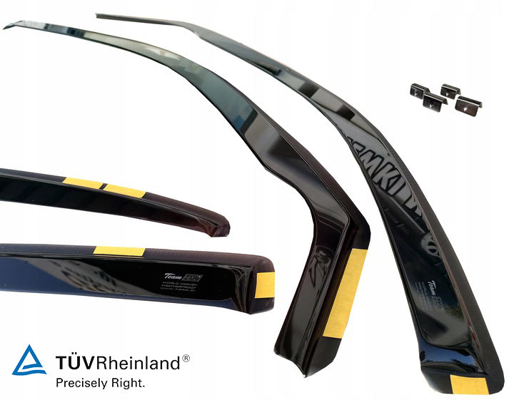 Vindavviser Mitsubishi ENDEAVOR 5-dørs 2004→ sett 4 stk. – PMMA Plexi - nærbilde