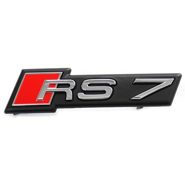 Emblem/logo til Audi RS7 (C8) > Chrome i kromfinish med perfekt passform til front grill