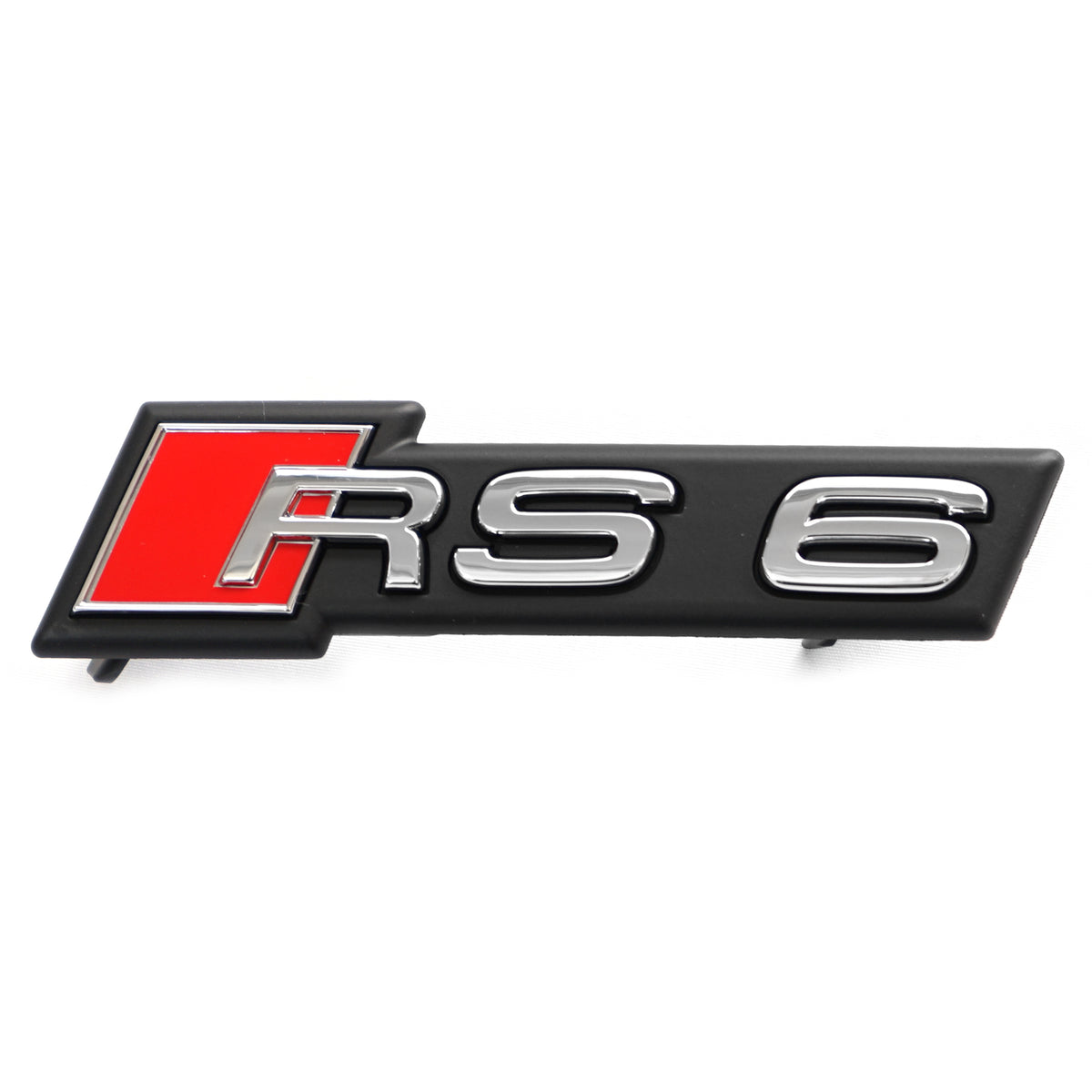 Originalt krom emblem/logo til Audi RS6 (C8) for front grill i ABS-materiale