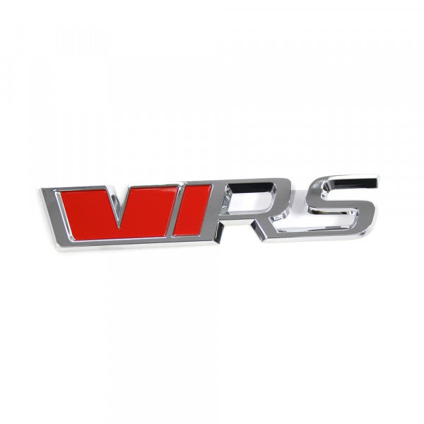Emblem/logo til Skoda Kodiaq > Red / Chrome RS i ABS-materiale for bakluke