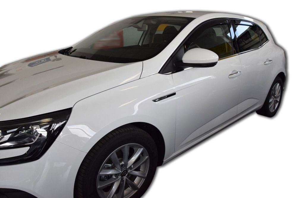 Heko vindavviser til Renault MEGANE IV HATCHBACK 5-dørs 2016→ sett 4 stk. – PMMA Plexi