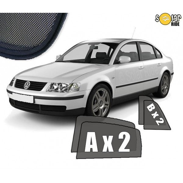 Sr solskjerm i akryl til Vw Passat B5 Sedan, perfekt som vindavviser og regnbeskyttelse