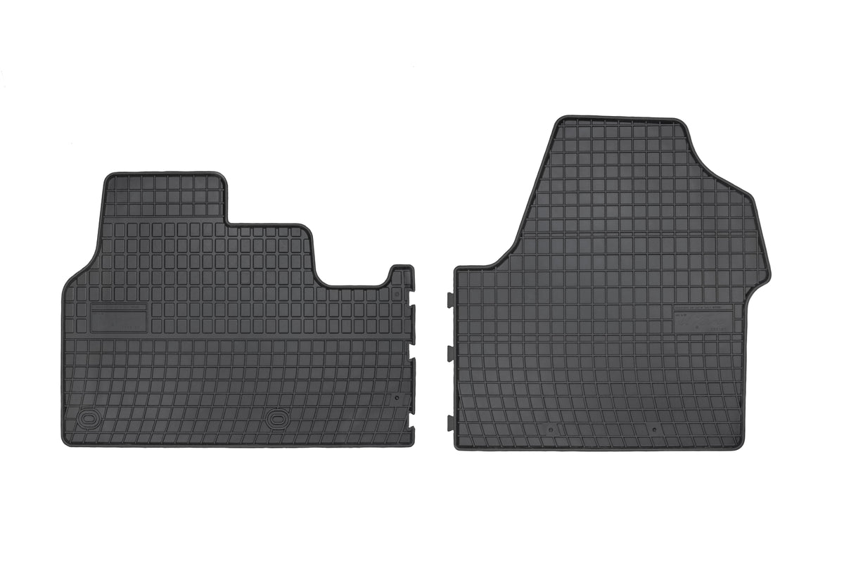 Frogum gummimatter til Citroen Jumpy III (2016-) – svart/anthracite, 1 cm sidekant, sett med 2 stk