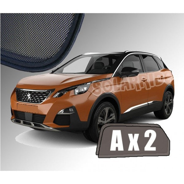Sr solskjerm i akryl til Peugeot 3008 II som beskytter mot sol og regn, enkel montering med 3M tape