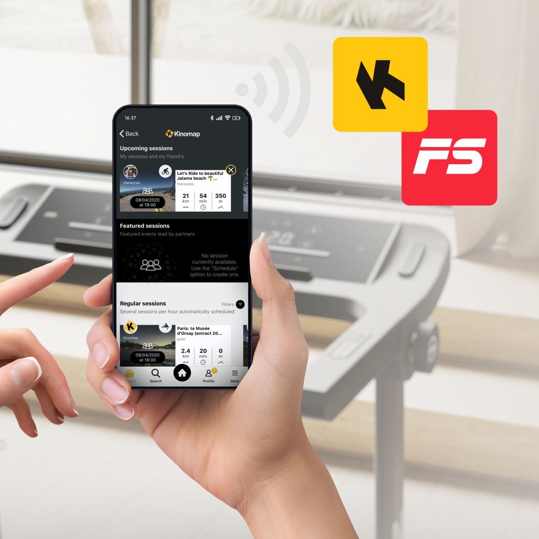 Tredemølle kompakt med skjerm 150x76x108cm for hjemmetrening Zipro Pacto