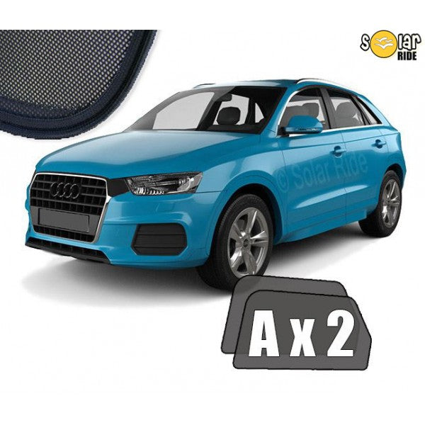 Sr solskjerm i akryl til Audi Q3 / RS Q3 8U med enkel montering og vindavviserfunksjon