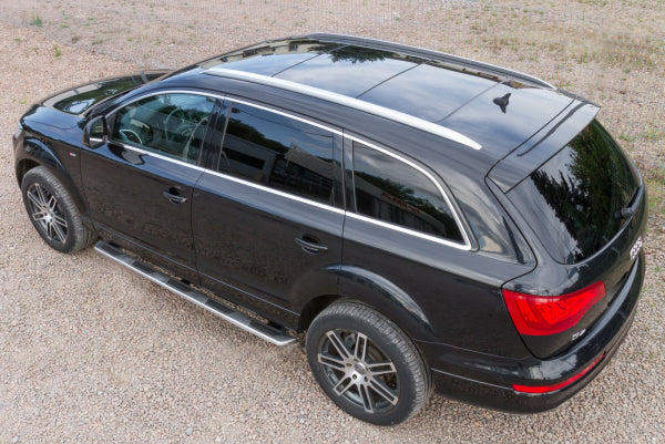 Stigtrinn til Audi Q7 4L Ventshield 2005-2015, robust trinnplate for enkel inn- og utstigning