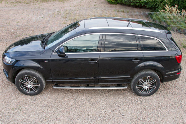 Audi Q7 4L sidestep Ventshield 2005-2015, slitesterk stigtrinn for SUV